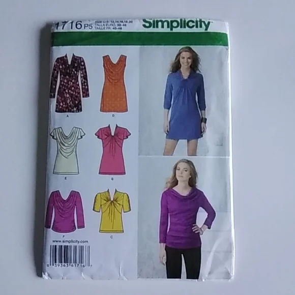 Simplicity New #1716p5 English to Spanish Vintage Pattern SZ 12-20 - Picture 1 of 8